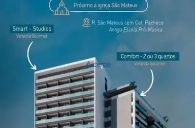 Apartamento studio com varanda gourmet no coração do são mateus!