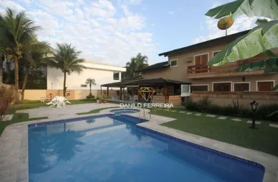 Casa com 4 dormitórios à venda, 360 m² por r$ 5.800.000,00 - condomínio hanga roa - bertioga/sp