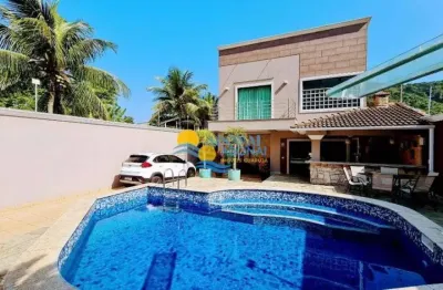Casa com 5 dormitórios à venda, 474 m² por r$ 2.120.000,00 - jardim guaiuba - guarujá/sp