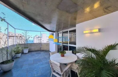 Apartamento com 3 dormitórios à venda, 140 m² por r$ 950.000,00 - pitangueiras - guarujá/sp