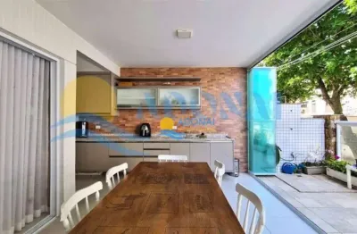 Apartamento com 3 dormitórios à venda, 122 m² por r$ 1.600.000,00 - jardim astúrias - guarujá/sp