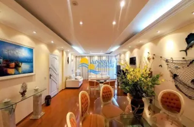 Apartamento com 3 dormitórios à venda, 140 m² por r$ 700.000,00 - pitangueiras - guarujá/sp