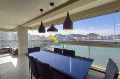 Apartamento com 3 dormitórios à venda, 148 m² por r$ 2.800.000,00 - jardim astúrias - guarujá/sp