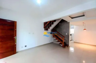 Casa com 3 dormitórios à venda, 110 m² por r$ 490.000,00 - jardim astúrias - guarujá/sp