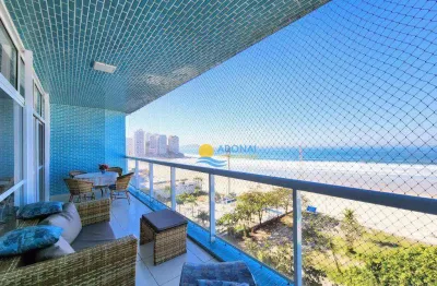 Apartamento com 4 dormitórios à venda, 195 m² por r$ 1.800.000,00 - pitangueiras - guarujá/sp