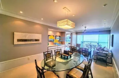 Apartamento com 4 dormitórios à venda, 210 m² por r$ 1.250.000,00 - pitangueiras - guarujá/sp