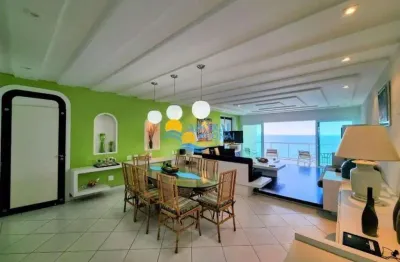 Apartamento com 4 dormitórios à venda, 200 m² por r$ 2.200.000,00 - pitangueiras - guarujá/sp