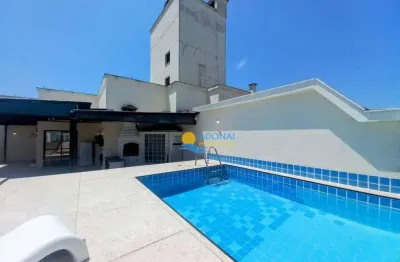 Cobertura com 3 dormitórios à venda, 170 m² por r$ 1.600.000,00 - pitangueiras - guarujá/sp