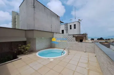 Cobertura com 3 dormitórios à venda, 186 m² por r$ 650.000,00 - enseada - guarujá/sp
