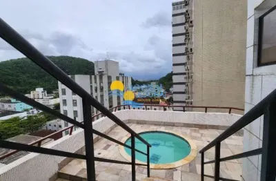 Cobertura com 3 dormitórios à venda, 180 m² por r$ 900.000,00 - pitangueiras - guarujá/sp