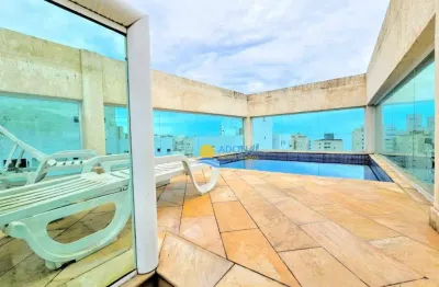 Cobertura com 2 dormitórios à venda, 150 m² por r$ 690.000,00 - pitangueiras - guarujá/sp