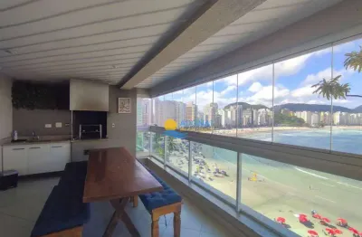 Apartamento com 4 dormitórios à venda, 175 m² por r$ 2.350.000,00 - pitangueiras - guarujá/sp
