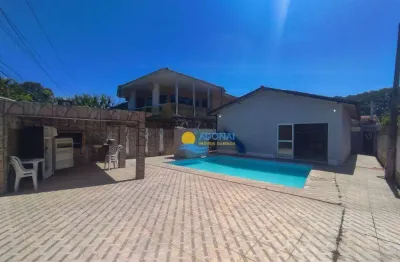 Casa com 3 dormitórios à venda, 156 m² por r$ 620.000,00 - balneário praia do pernambuco - guarujá/sp