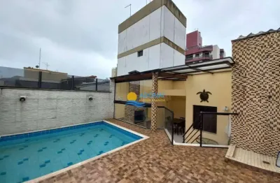 Cobertura com 3 dormitórios à venda, 150 m² por r$ 675.000,00 - jardim astúrias - guarujá/sp