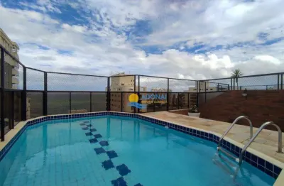 Cobertura com 4 dormitórios à venda, 350 m² por r$ 2.200.000,00 - jardim astúrias - guarujá/sp