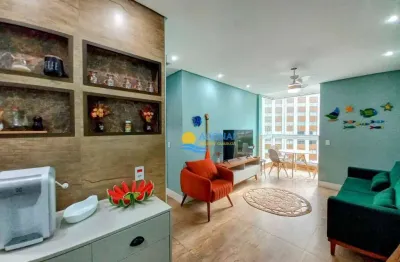 Apartamento com 1 dormitório à venda, 58 m² por r$ 400.000,00 - pitangueiras - guarujá/sp