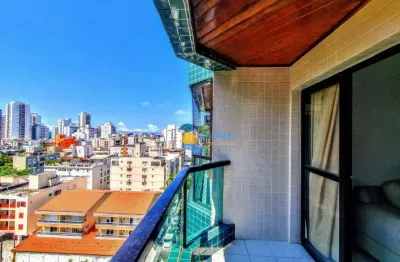 Apartamento com 2 dormitórios à venda, 80 m² por r$ 586.000,00 - jardim astúrias - guarujá/sp