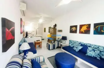 Apartamento com 2 dormitórios à venda, 95 m² por r$ 475.000,00 - pitangueiras - guarujá/sp