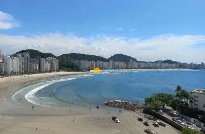 Cobertura com 4 dormitórios à venda, 450 m² por r$ 4.000.000,00 - jardim astúrias - guarujá/sp