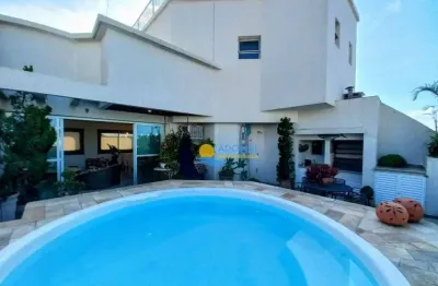 Cobertura com 3 dormitórios à venda, 196 m² por r$ 900.000,00 - jardim astúrias - guarujá/sp