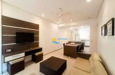 Apartamento com 2 dormitórios à venda, 65 m² por r$ 370.000,00 - pitangueiras - guarujá/sp