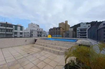 Cobertura com 4 dormitórios à venda, 239 m² por r$ 1.800.000,00 - pitangueiras - guarujá/sp
