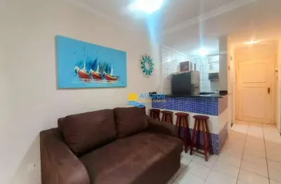 Apartamento com 1 dormitório à venda, 45 m² por r$ 350.000,00 - pitangueiras - guarujá/sp