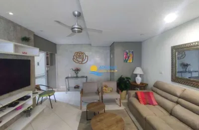 Flat com 2 dormitórios à venda, 70 m² por r$ 550.000,00 - pitangueiras - guarujá/sp