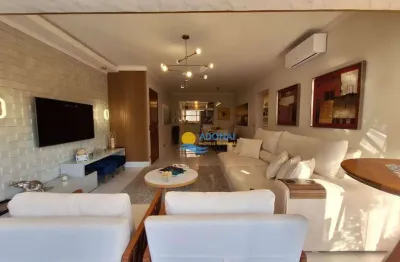 Apartamento com 3 dormitórios à venda, 139 m² por r$ 780.000,00 - pitangueiras - guarujá/sp