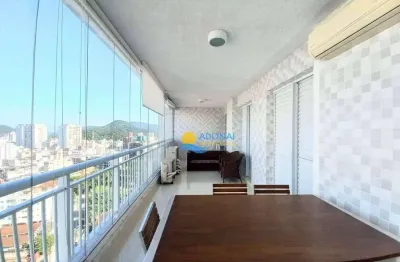Apartamento com 3 dormitórios à venda, 118 m² por r$ 1.060.000,00 - jardim astúrias - guarujá/sp