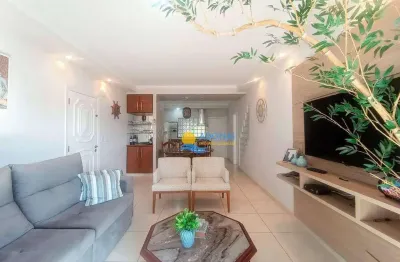 Apartamento com 3 dormitórios à venda, 120 m² por r$ 830.000,00 - jardim astúrias - guarujá/sp