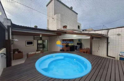 Apartamento com 3 dormitórios à venda, 167 m² por r$ 890.000,00 - jardim astúrias - guarujá/sp