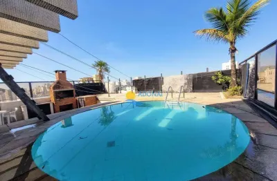 Cobertura com 4 dormitórios à venda, 420 m² por r$ 2.500.000,00 - pitangueiras - guarujá/sp