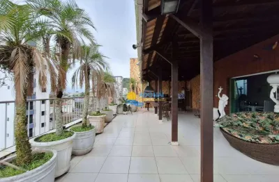 Cobertura com 3 dormitórios à venda, 195 m² por r$ 750.000,00 - tombo - guarujá/sp