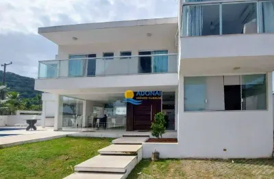 Casa com 4 dormitórios à venda, 420 m² por r$ 3.400.000,00 - jardim guaiuba - guarujá/sp