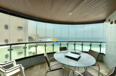 Apartamento com 4 dormitórios à venda, 212 m² por r$ 2.500.000,00 - jardim astúrias - guarujá/sp