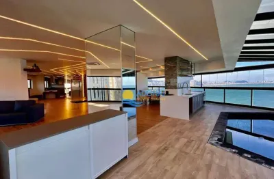 Apartamento com 4 dormitórios à venda, 367 m² por r$ 7.200.000,00 - jardim astúrias - guarujá/sp