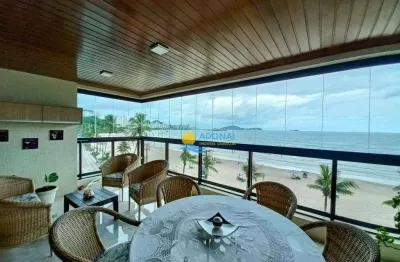 Apartamento com 4 dormitórios à venda, 220 m² por r$ 2.200.000,00 - jardim astúrias - guarujá/sp