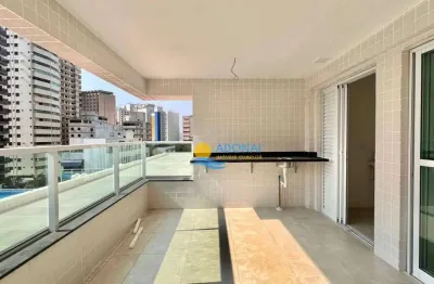 Apartamento com 3 dormitórios à venda, 86 m² por r$ 850.000,00 - jardim astúrias - guarujá/sp