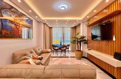 Apartamento com 3 dormitórios à venda, 100 m² por r$ 870.000,00 - pitangueiras - guarujá/sp