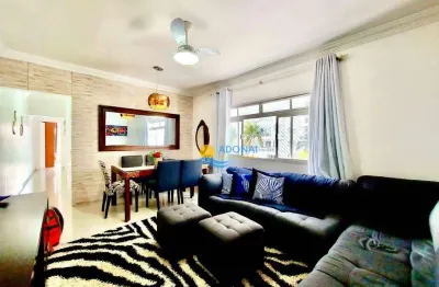 Apartamento com 2 dormitórios à venda, 88 m² por r$ 580.000,00 - jardim astúrias - guarujá/sp