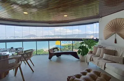 Apartamento com 6 dormitórios à venda, 225 m² por r$ 4.200.000,00 - enseada - guarujá/sp