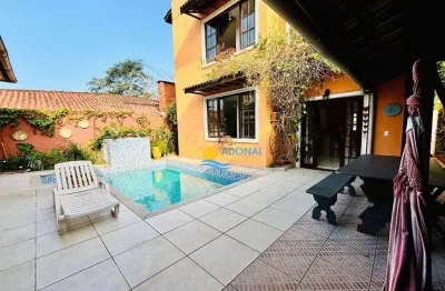 Casa com 5 dormitórios à venda, 240 m² por r$ 1.900.000,00 - tombo - guarujá/sp