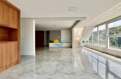 Cobertura com 4 dormitórios à venda, 291 m² por r$ 2.400.000,00 - pitangueiras - guarujá/sp