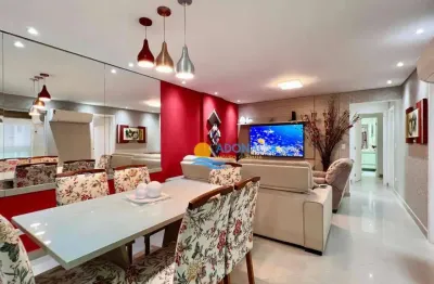 Apartamento com 3 dormitórios à venda, 120 m² por r$ 980.000,00 - pitangueiras - guarujá/sp