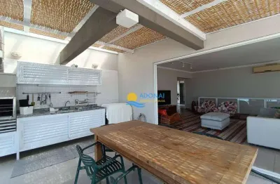 Cobertura com 3 dormitórios à venda, 234 m² por r$ 1.600.000,00 - enseada - guarujá/sp