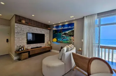 Apartamento com 3 dormitórios à venda, 100 m² por r$ 1.000.000,00 - pitangueiras - guarujá/sp