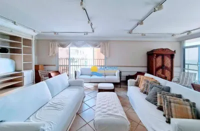 Apartamento com 4 dormitórios à venda, 225 m² por r$ 2.130.000,00 - pitangueiras - guarujá/sp