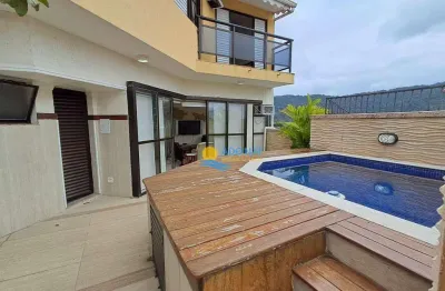 Cobertura com 3 dormitórios à venda, 220 m² por r$ 1.170.000,00 - enseada - guarujá/sp