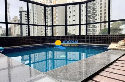 Apartamento duplex piscina privativa com 5 dormitórios à venda, 285 m² por r$ 800.000 - pitangueiras - guarujá/sp